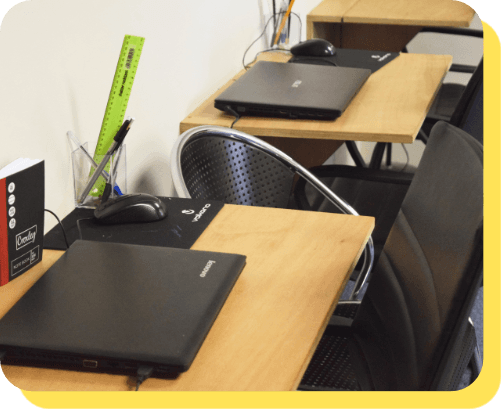 Learners using tablets and digital tools together